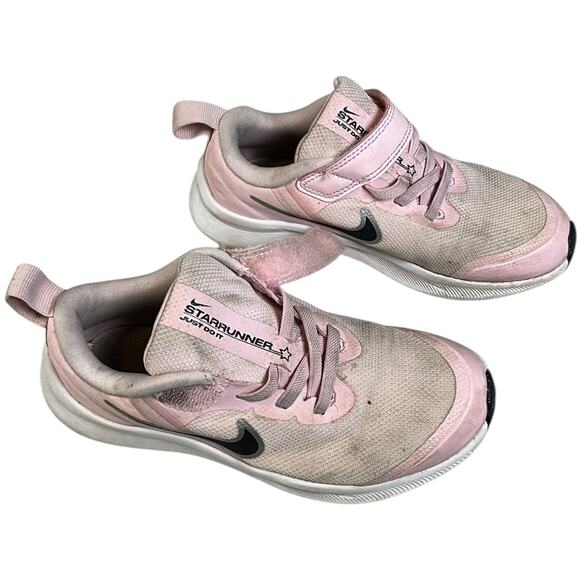 Nike Star Runner 2 Kid Girls Size 12 Pink White Running Shoe Athletic Comfort - Picture 9 of 11